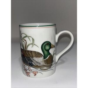 Fitz & Floyd Canard Sauvage Wild Duck Green Mallard Duck Mug Mallard Vintage EUC